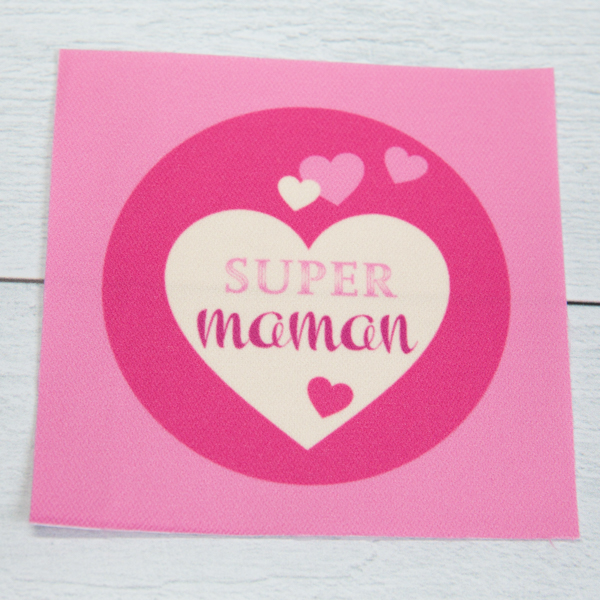 Coupon Illustre Petite Taille 12 X 12 Cm Super Maman Dodynette