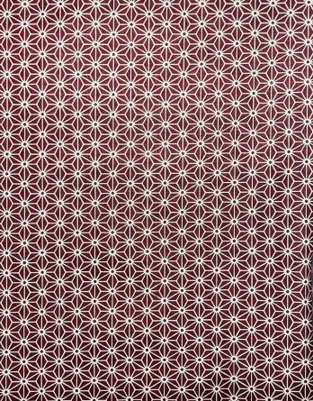 Tissu coton Graphiques japonais burgundy