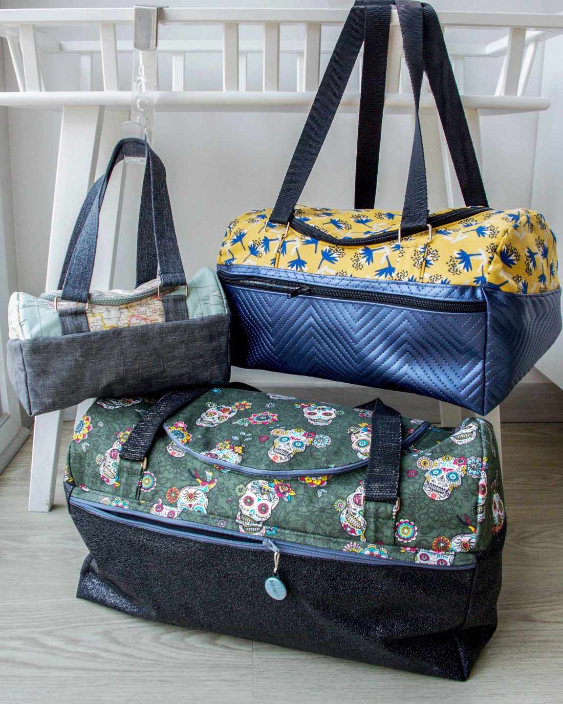 Hugo, le sac de voyage à coudre (disponible en 3 tailles) - Dodynette