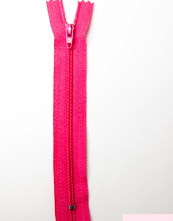 Fermeture non séparable nylon-taille 15 cm - coloris rose fuschia- pour petites trousses et porte-monnaie
