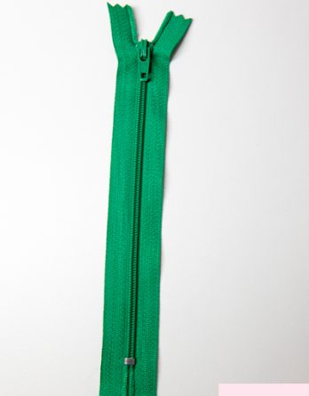 Fermeture non séparable nylon-taille 15 cm - coloris vert- pour petites trousses et porte-monnaie