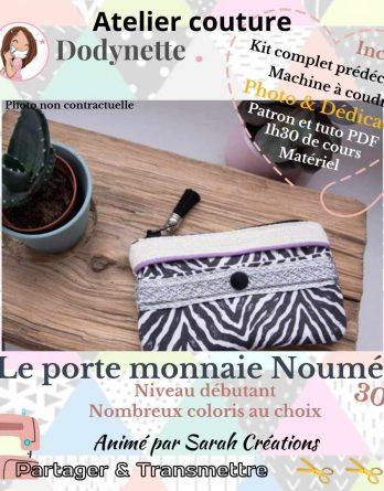 Réservation avec règlement sur place: Atelier couture salon Creativa Rouen - Le porte-monnaie Nouméa