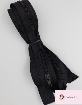 1,5 m de fermeture nylon avec 3 curseurs pour trousse Raphaël - coloris noir