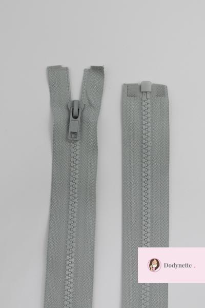 Fermeture séparable injectée - taille 70 cm pour sac à dos Loopy ou sac  banane Charly- coloris gris clair - Dodynette