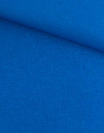 Coupon de cretonne uni - coloris bleu gauloise