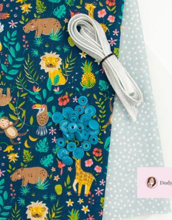 Le kit couture mini sac de beauté MIMY - Padagonia / pois fond ciel