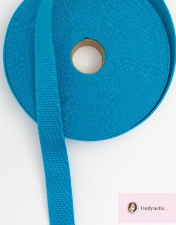 50 cm de Sangle synthétique 25 mm- coloris bleu turquoise - pour sac banane Charly