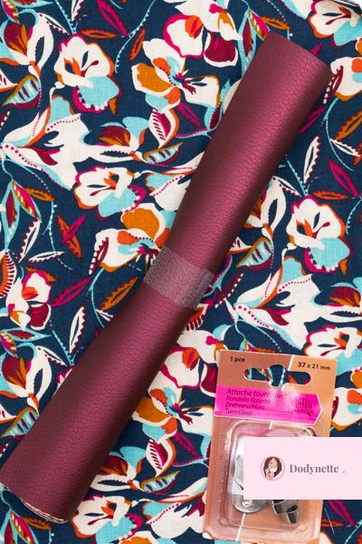 Le kit couture LILY BOX à thé - Geno rouge/ terracotta - Dodynette