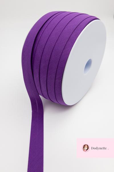 2m de Biais uni - coloris violet foncé - Dodynette