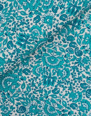 Coupon de tissu coton - Padova turquoise - OEKO-TEX