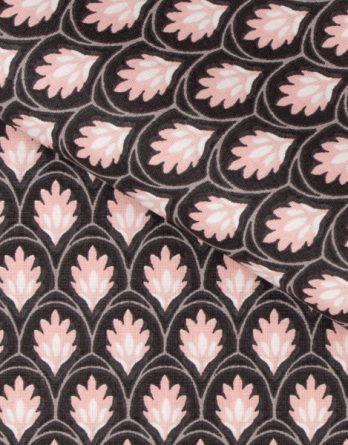 Coupon de tissu coton - Palma rose - OEKO-TEX