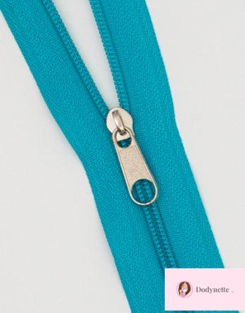 Fermeture au mètre nylon fine 3mm -coloris turquoise