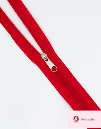 Fermeture au mètre nylon fine 3mm -coloris rouge cerise