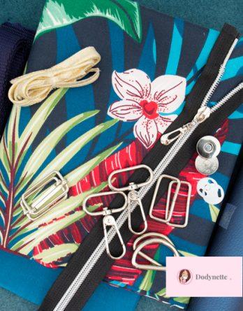 Kit couture: sac Ebben (taille 1 - 2 ou 3) - coloris Tikal et lainage