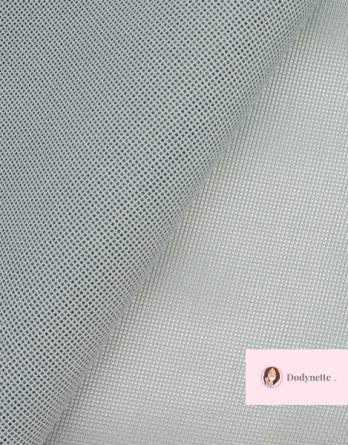 Toile ajourée Paloma (par multiples de 50 cm) - coloris gris clair