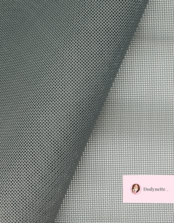 Toile ajourée Paloma (par multiples de 50 cm) - coloris gris anthracite