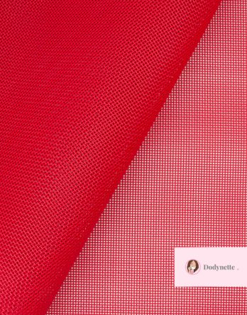 Toile ajourée Paloma (par multiples de 50 cm) - coloris rouge