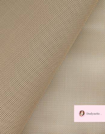 Toile ajourée Paloma (par multiples de 50 cm) - coloris taupe