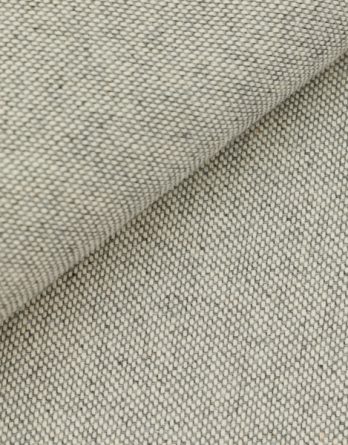 Coupon de toile de coton aspect lin - gris clair chiné - OEKO-TEX