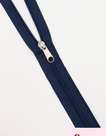 Fermeture au mètre nylon 5mm - coloris bleu marine