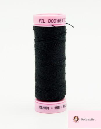 Fil Dodynette spécial accessoires - Noir - 110m- OEKO-TEX (col 1001)