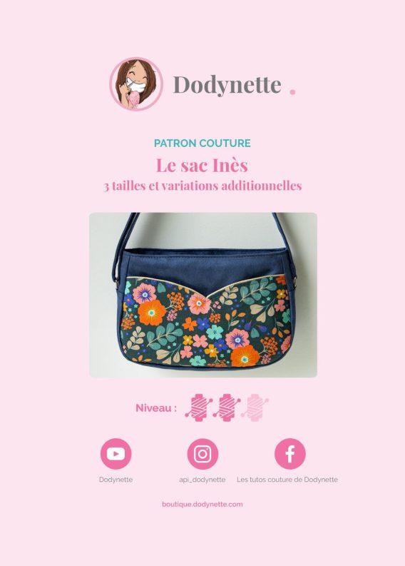 patron pochette sac à main Inès Dodynette