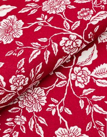 Tissu coton Salvia rouge - par multiple de 50 cm